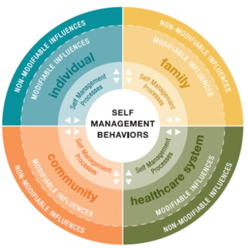 Self management module map for health care providers